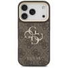 Guess 4G Big Classic Logo BigStrap Metal Buttons-hoesje voor Apple iPhone 17 Pro, bruin