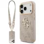 Guess 4G Big Classic Logo Big Strap Metal Buttons-hoesje voor Apple iPhone 17 Pro, roze