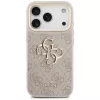 Guess 4G Big Classic Logo Big Strap Metal Buttons-hoesje voor Apple iPhone 17 Pro, roze
