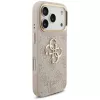 Guess 4G Big Classic Logo Big Strap Metal Buttons-hoesje voor Apple iPhone 17 Pro, roze