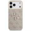Guess 4G Big Classic Logo Big Strap Metal Buttons-hoesje voor iPhone 17 Pro Max, roze