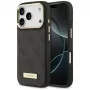 Guess 4G Logo Plate MagSafe-hoesje voor Apple iPhone 15 Pro, zwart