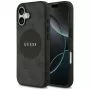 Guess 4G Circle Classic Logo MagSafe-hoesje voor iPhone 17, zwart