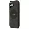 Guess 4G Circle Classic Logo MagSafe-hoesje voor iPhone 17, zwart