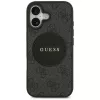 Guess 4G Circle Classic Logo MagSafe-hoesje voor iPhone 17, zwart