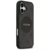 Guess 4G Circle Classic Logo MagSafe-hoesje voor iPhone 17, zwart