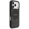 Guess 4G Circle Classic Logo MagSafe-hoesje voor iPhone 17 Pro, zwart