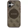 Guess 4G Circle Classic Logo MagSafe-hoesje voor Apple iPhone 17, bruin