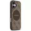 Guess 4G Circle Classic Logo MagSafe-hoesje voor Apple iPhone 17, bruin