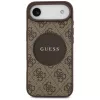 Guess 4G Circle Classic Logo MagSafe-hoesje voor iPhone Air, bruin