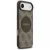 Guess 4G Circle Classic Logo MagSafe-hoesje voor iPhone Air, bruin