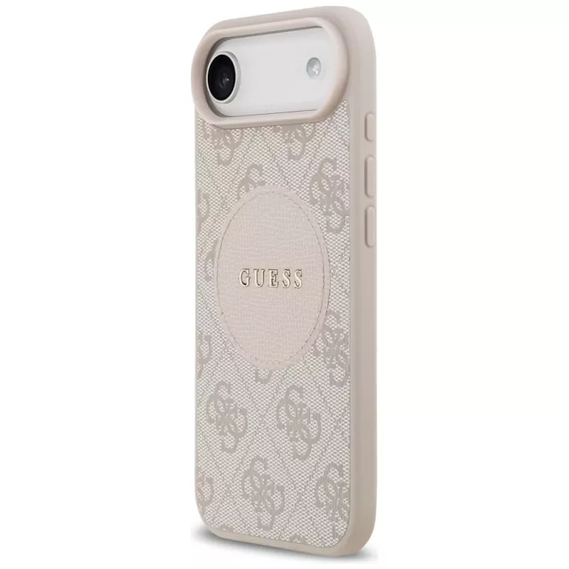 Guess 4G Circle Classic Logo MagSafe-hoesje voor iPhone Air - roze