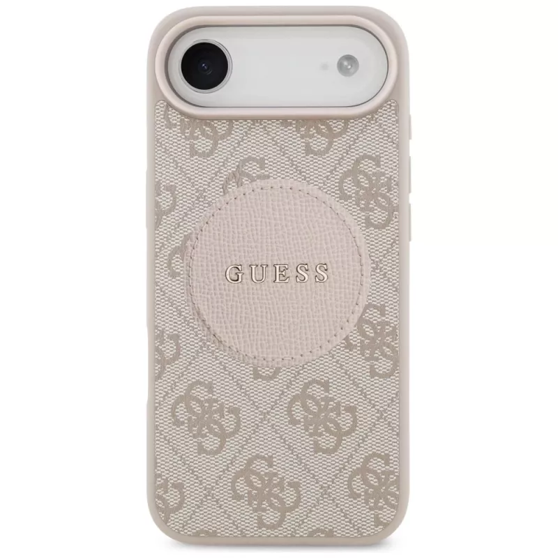 Guess 4G Circle Classic Logo MagSafe-hoesje voor iPhone Air - roze