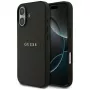 Guess Grained Ring MagSafe-hoesje voor iPhone 17, zwart