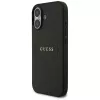 Guess Grained Ring MagSafe-hoesje voor iPhone 17, zwart