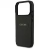 Guess Grained Ring MagSafe-hoesje voor iPhone 17 Pro, zwart