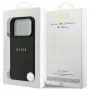 Guess Grained Ring MagSafe-hoesje voor iPhone 17 Pro Max, zwart