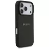 Guess Grained Ring MagSafe-hoesje voor iPhone 17 Pro Max, zwart