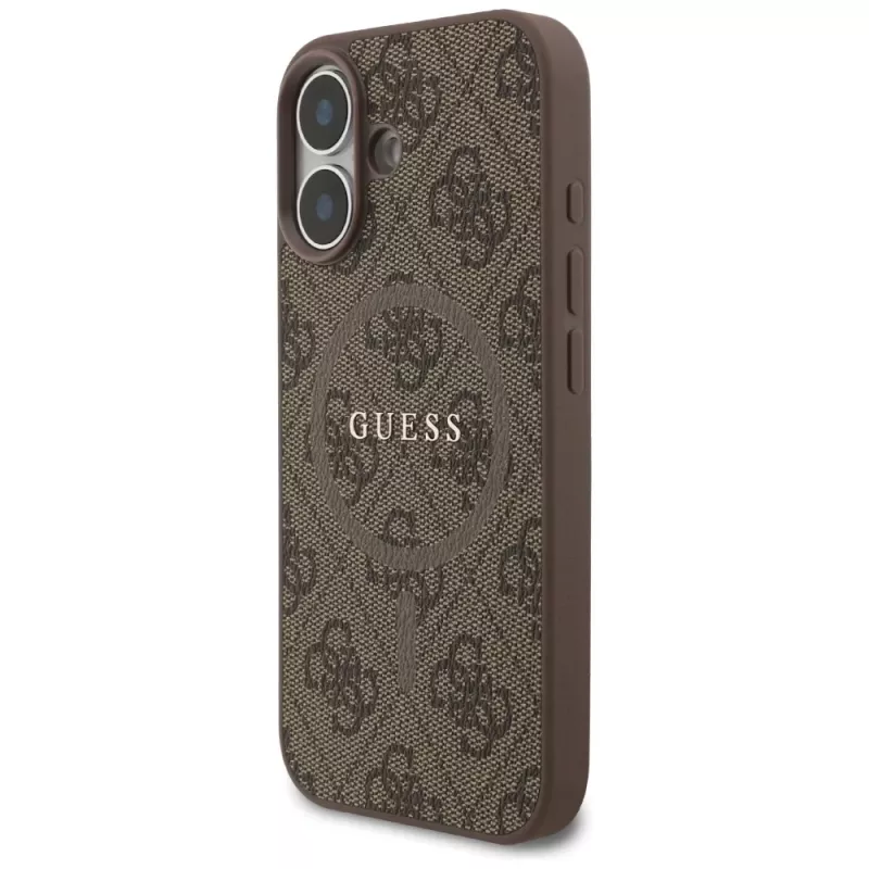 Guess 4G Ring Classic Logo MagSafe Case voor iPhone 17 - bruin