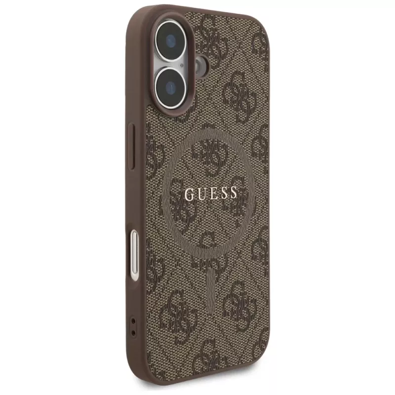 Guess 4G Ring Classic Logo MagSafe Case voor iPhone 17 - bruin