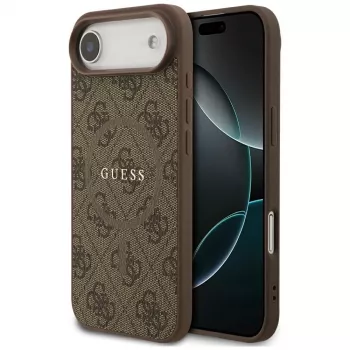 Guess 4G Ring Classic Logo MagSafe Case voor iPhone Air, bruin