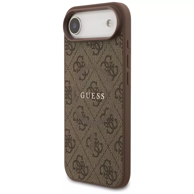 Guess 4G Ring Classic Logo MagSafe Case voor iPhone Air, bruin