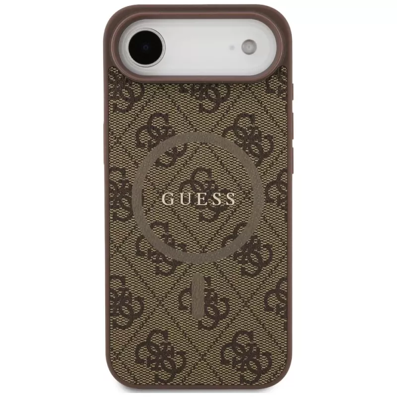 Guess 4G Ring Classic Logo MagSafe Case voor iPhone Air, bruin