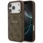 Guess 4G Ring Classic Logo MagSafe Back Cover voor Apple iPhone 17 Pro, bruin