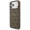 Guess 4G Ring Classic Logo MagSafe Case voor iPhone 17 Pro Max (bruin)