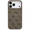 Guess 4G Ring Classic Logo MagSafe Case voor iPhone 17 Pro Max (bruin)