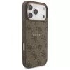 Guess 4G Ring Classic Logo MagSafe Case voor iPhone 17 Pro Max (bruin)