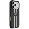 Guess 4G Printed Stripes MagSafe Case voor iPhone 17 Pro (zwart)