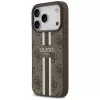 Guess 4G Printed Stripes MagSafe Case voor Apple iPhone 17 Pro - bruin