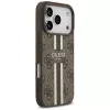 Guess 4G Printed Stripes MagSafe Case voor Apple iPhone 17 Pro - bruin