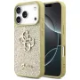 Guess Fixed Glitter Big 4G Back Cover voor Apple iPhone 17 Pro, goud
