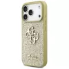Guess Fixed Glitter Big 4G Back Cover voor Apple iPhone 17 Pro, goud