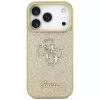 Guess Fixed Glitter Big 4G Back Cover voor Apple iPhone 17 Pro, goud