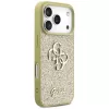 Guess Fixed Glitter Big 4G Back Cover voor Apple iPhone 17 Pro, goud