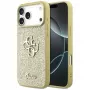 Guess Fixed Glitter Big 4G Case voor iPhone 17 Pro Max (goud)
