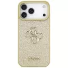 Guess Fixed Glitter Big 4G Case voor iPhone 17 Pro Max (goud)