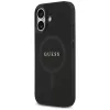 Guess Saffiano Classic Logo MagSafe Case voor iPhone 17, zwart