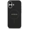 Guess Saffiano Classic Logo MagSafe Case voor iPhone 17, zwart