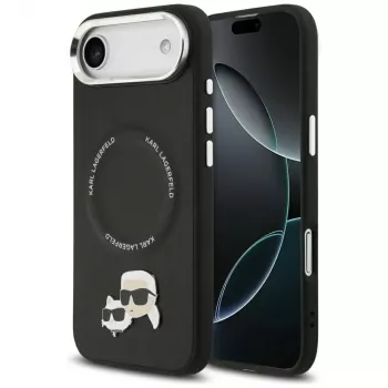 KARL LAGERFELD Karl & Choupette Pins MagSafe Case voor iPhone Air, zwart