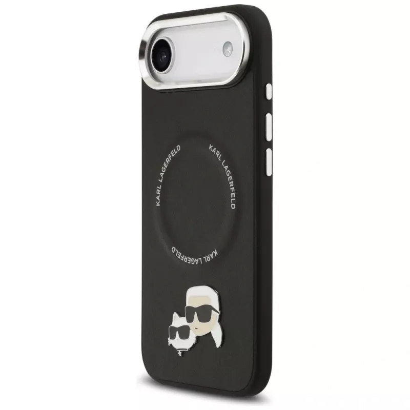 KARL LAGERFELD Karl & Choupette Pins MagSafe Case voor iPhone Air, zwart