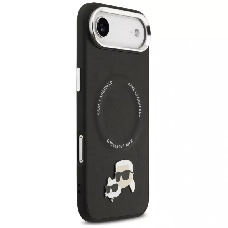 KARL LAGERFELD Karl & Choupette Pins MagSafe Case voor iPhone Air, zwart
