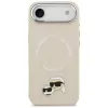 KARL LAGERFELD Karl & Choupette Pins MagSafe-hoesje voor Apple iPhone Air - beige