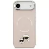 KARL LAGERFELD Karl & Choupette Pins MagSafe Case voor iPhone Air, roze