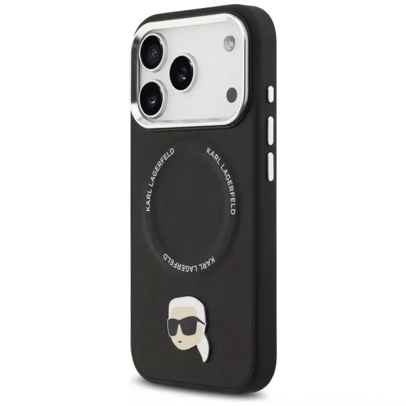 KARL LAGERFELD Karl Pin MagSafe Case voor Apple iPhone 17 Pro - zwart