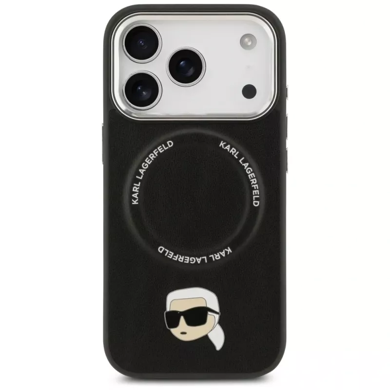 KARL LAGERFELD Karl Pin MagSafe Case voor Apple iPhone 17 Pro - zwart