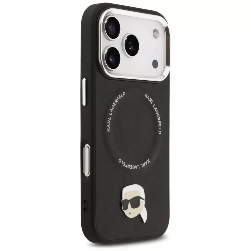KARL LAGERFELD Karl Pin MagSafe Case voor Apple iPhone 17 Pro - zwart